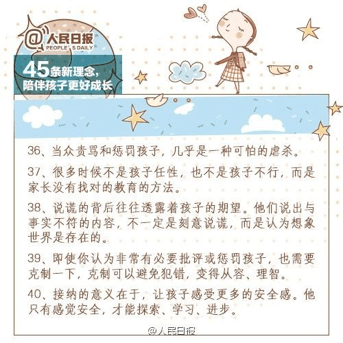 人民日報：45條陪伴孩子的新理念，值得收藏！