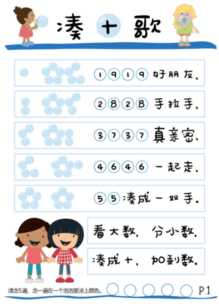 小學(xué)《湊十法》練習(xí)200道，這個(gè)學(xué)會了，計(jì)算不再出錯(cuò) ?