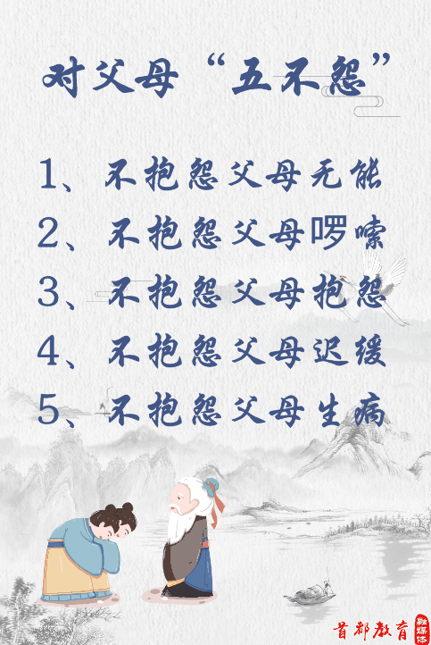 對子女七不責(zé)，對父母五不怨，這些古訓(xùn)你做到了嗎？