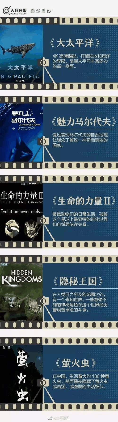 《人民日?qǐng)?bào)》推薦給學(xué)生的40部紀(jì)錄片，適合孩子