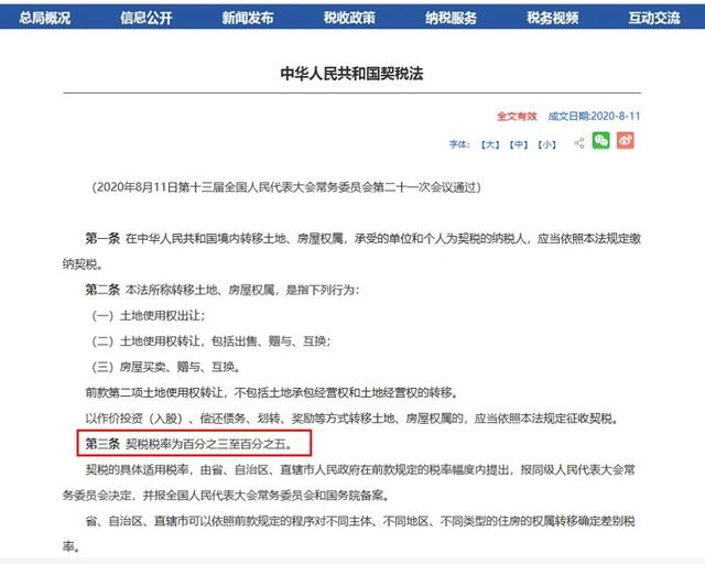 《契稅法》來了！契稅最低稅率3%一5%，首套3%二套5%，今年不買房，明年悔斷腸！