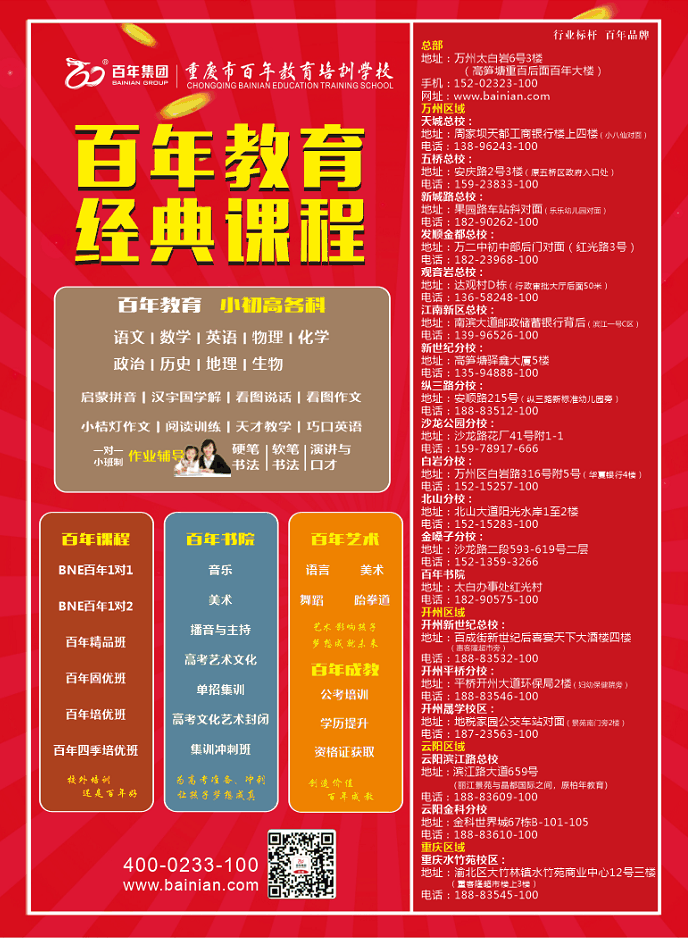 熱烈祝賀百年教育入駐云陽，四重大禮，狂歡云陽